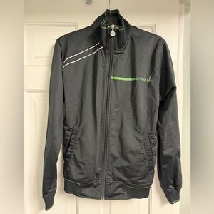 Volcom Black & Green Men's Zip-Up Track Jacket